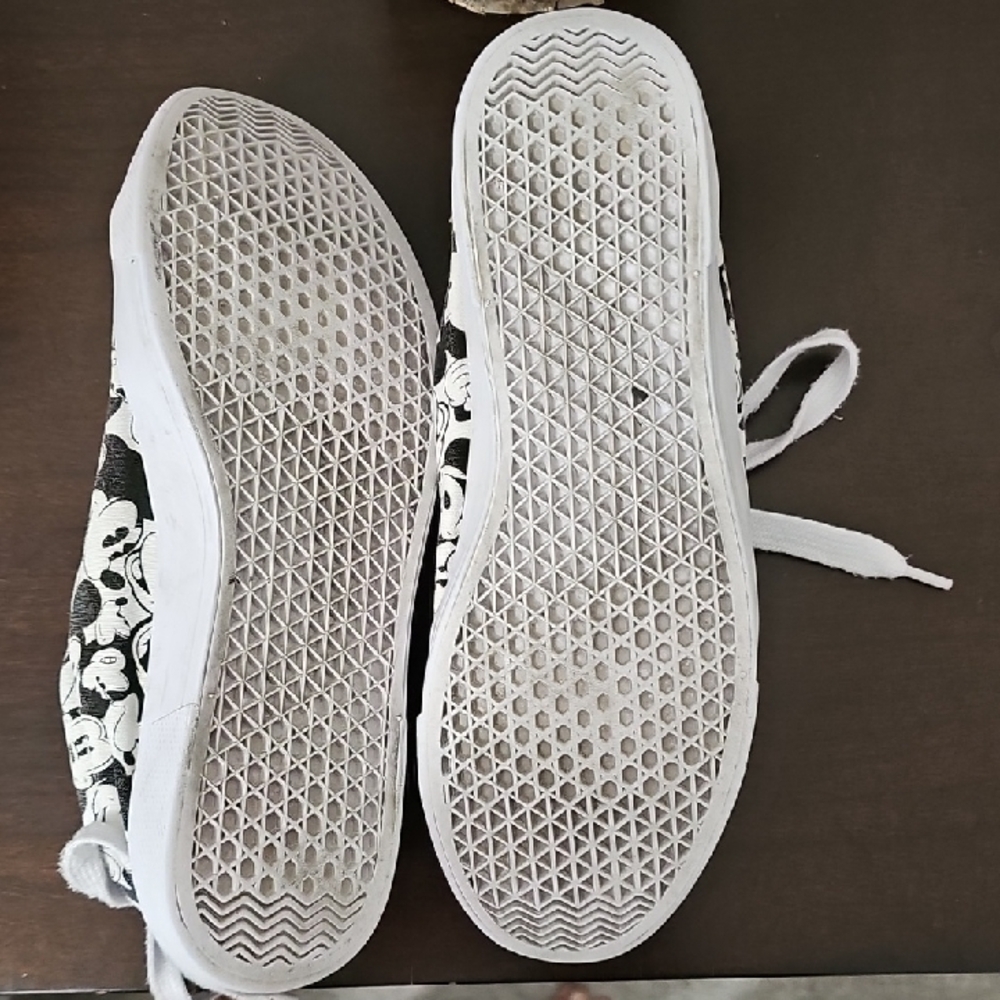Disney Women's Sneakers - Black and White Mickey Mouse - Picture 4 of 7